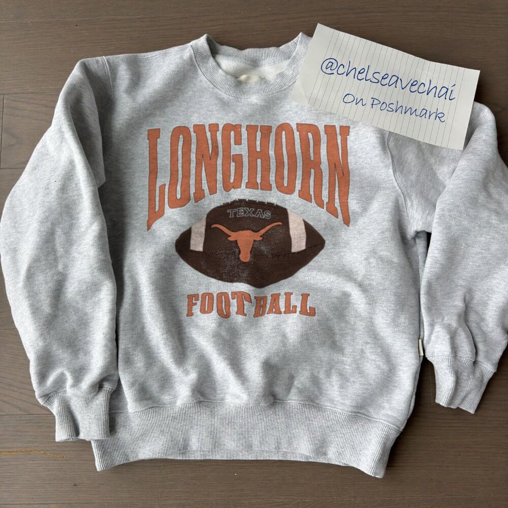 Vintage University of Texas Longhorn Football Sweatshirt, 90s Retro NCAA Shirt